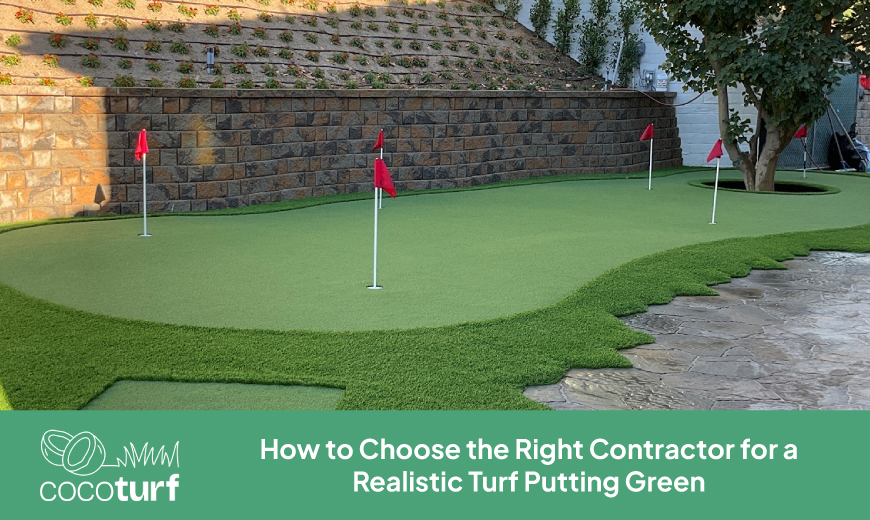 How to Choose the Right Contractor for a Realistic Turf Putting Green